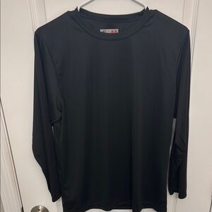 A4 Youth Black Long Sleeve Shirt dri fit